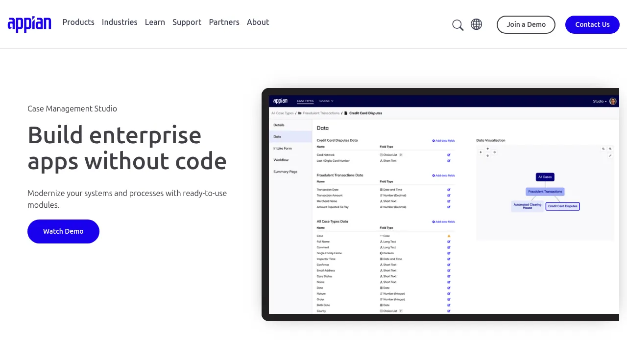 Appian Case Management Studio screenshot