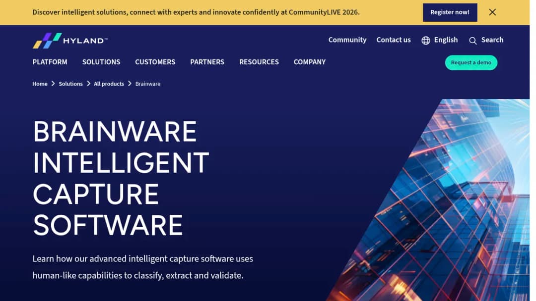 Hyland Brainware screenshot