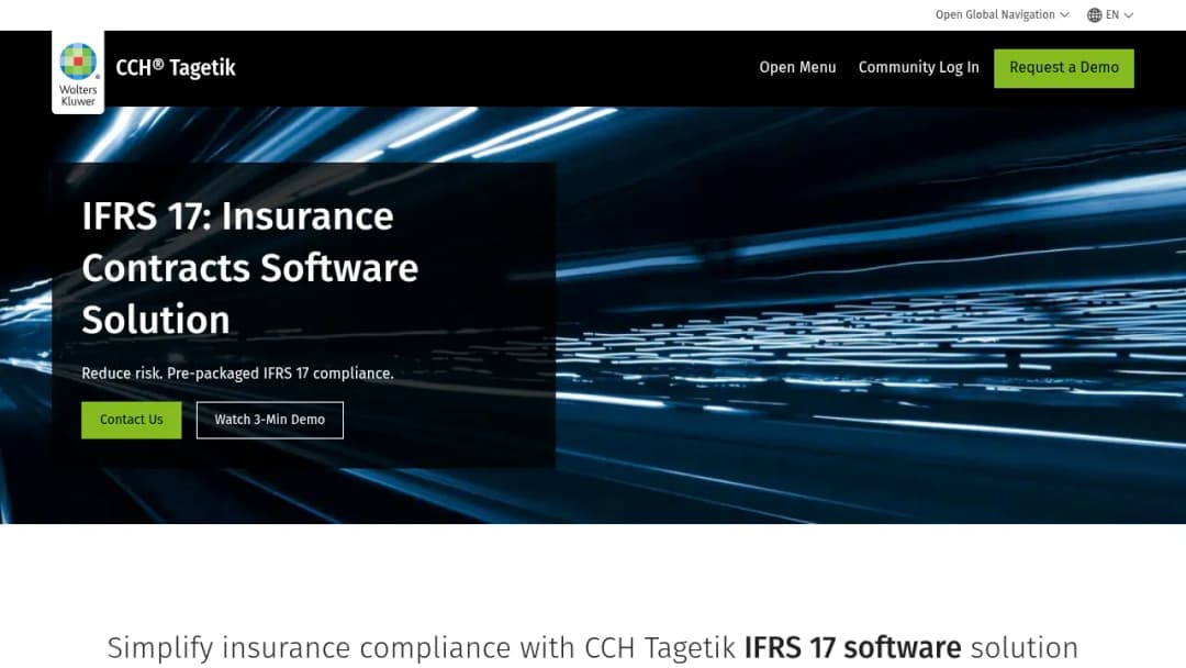 Wolters Kluwer Insurance Contracts: IFRS 17 screenshot