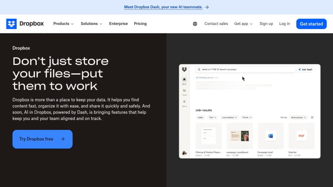 Dropbox screenshot