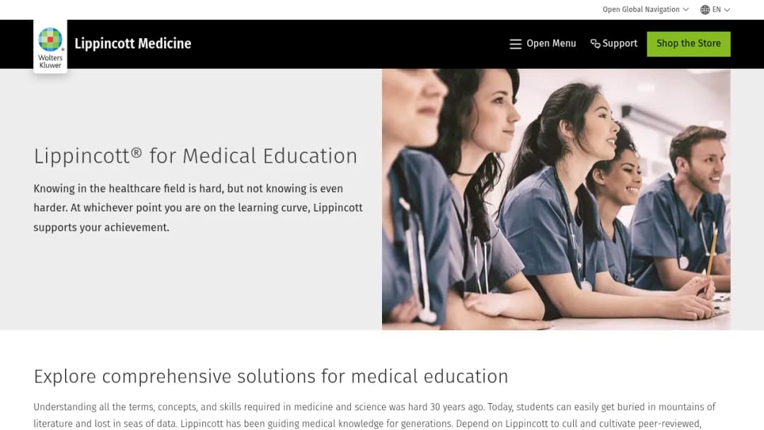Wolters Kluwer Lippincott® for Medical Education screenshot