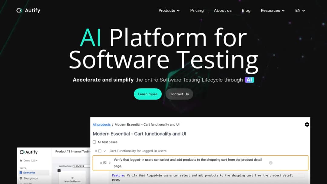 Autify screenshot