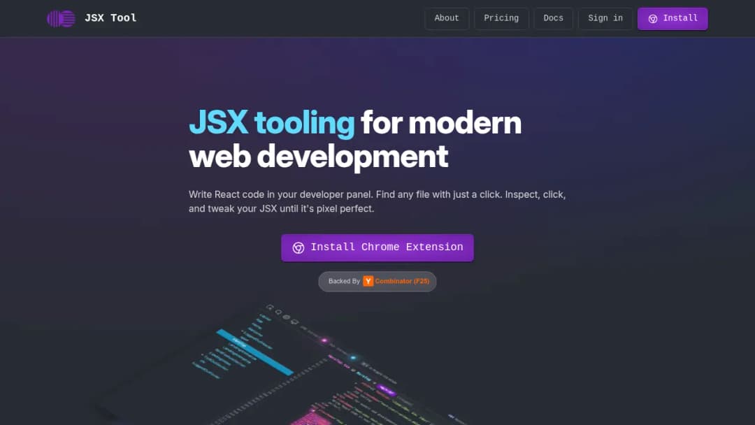 JSX Tool screenshot