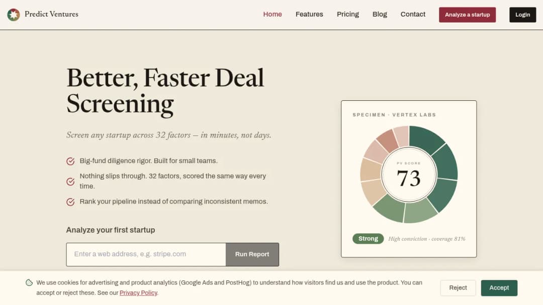 Predict Ventures screenshot