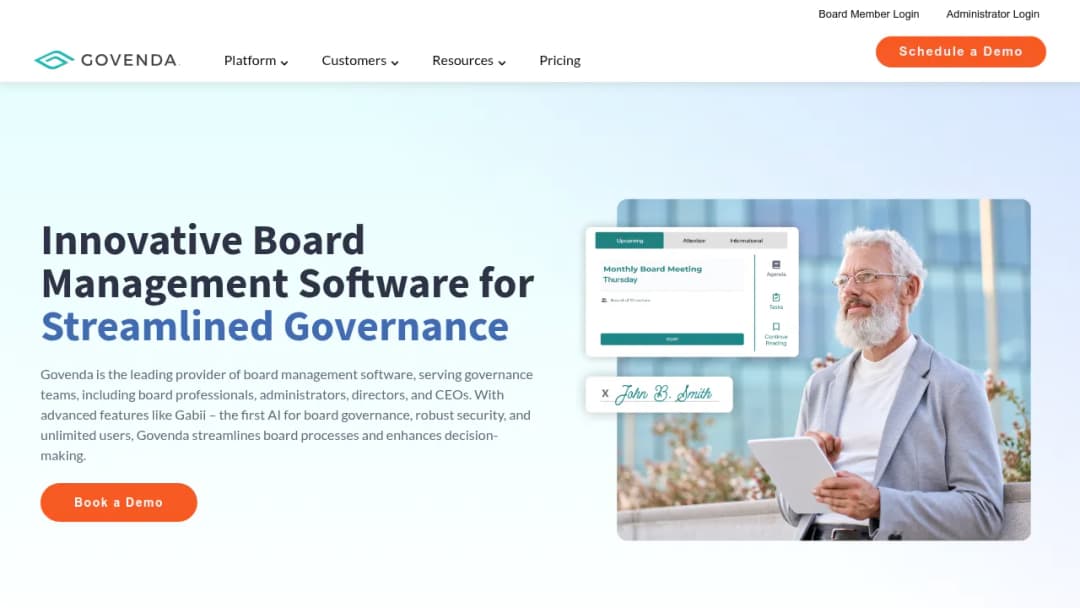 Govenda screenshot