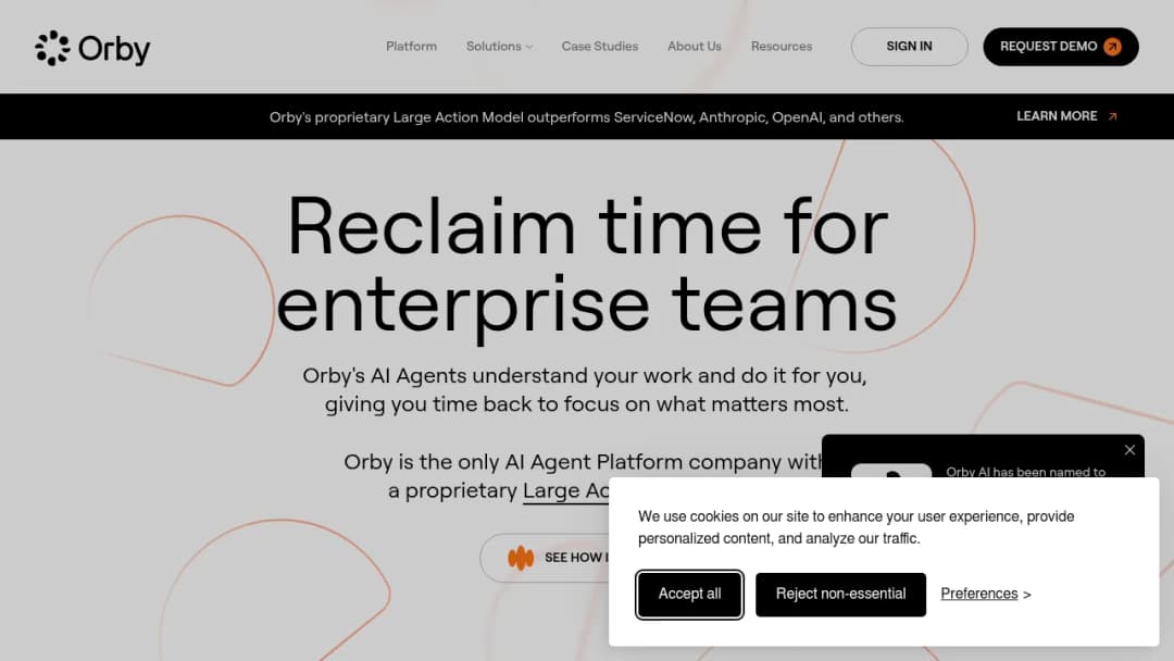 Orby AI screenshot