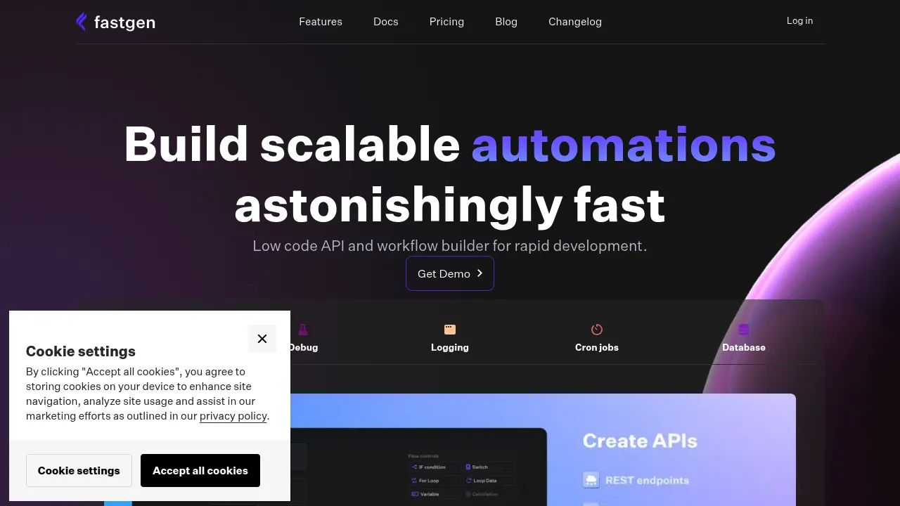 Fastgen screenshot