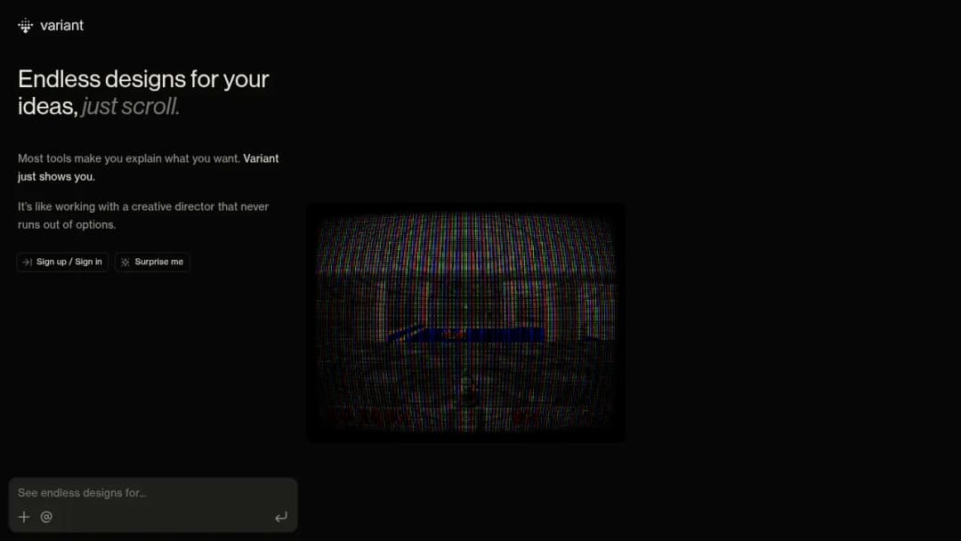 Variant screenshot