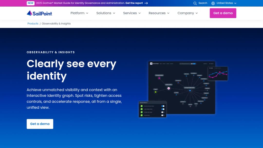 SailPoint Observability & Insights screenshot