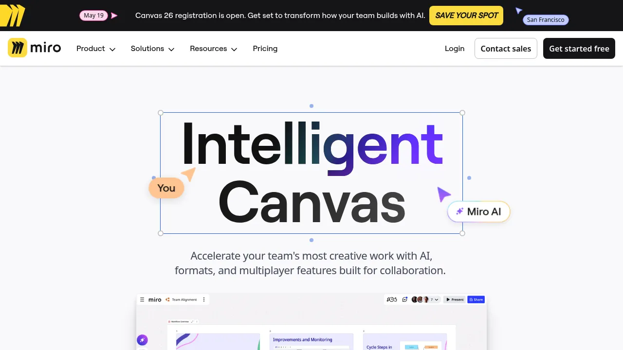 Miro Intelligent Canvas screenshot