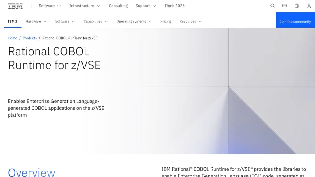 IBM Rational Cobol Runtime for zVse screenshot