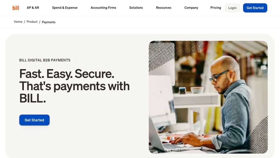 Bill.com Payments screenshot