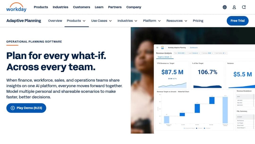 Workday Operational Planning screenshot