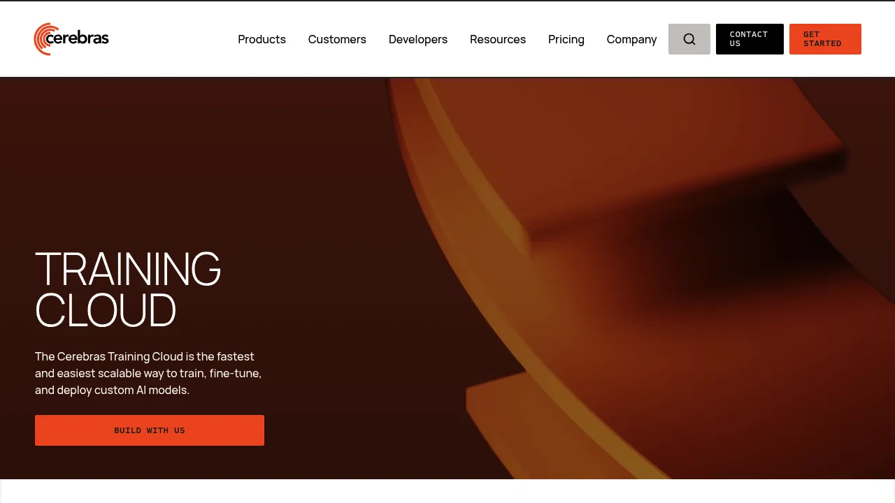 Cerebras screenshot