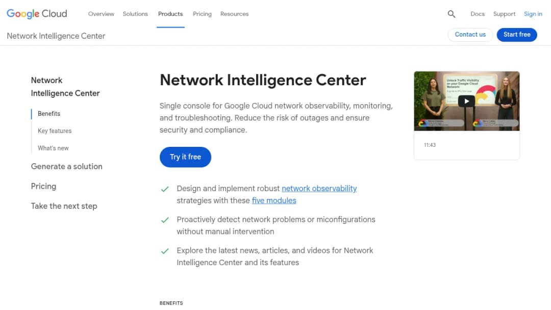 Network Intelligence Center screenshot
