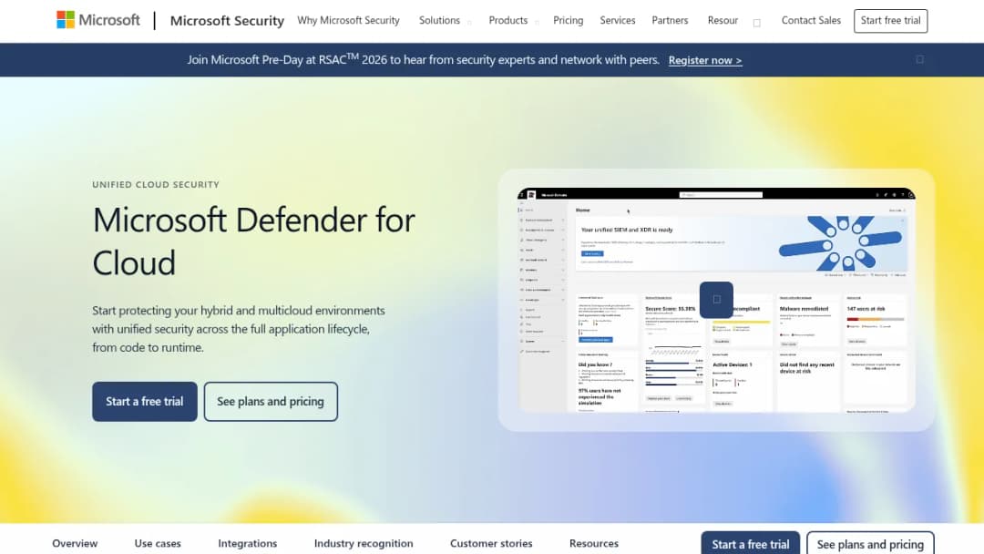 Microsoft Defender for Cloud screenshot