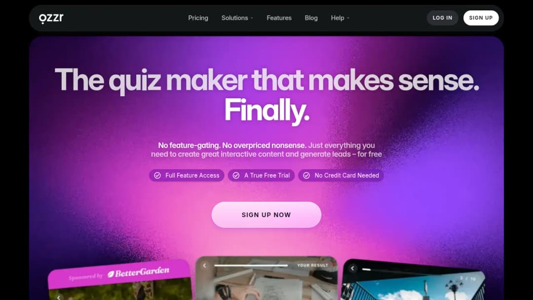 Qzzr screenshot