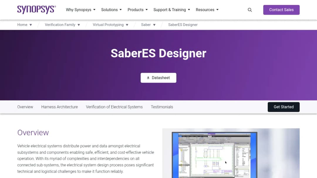 Synopsys SaberES Designer screenshot