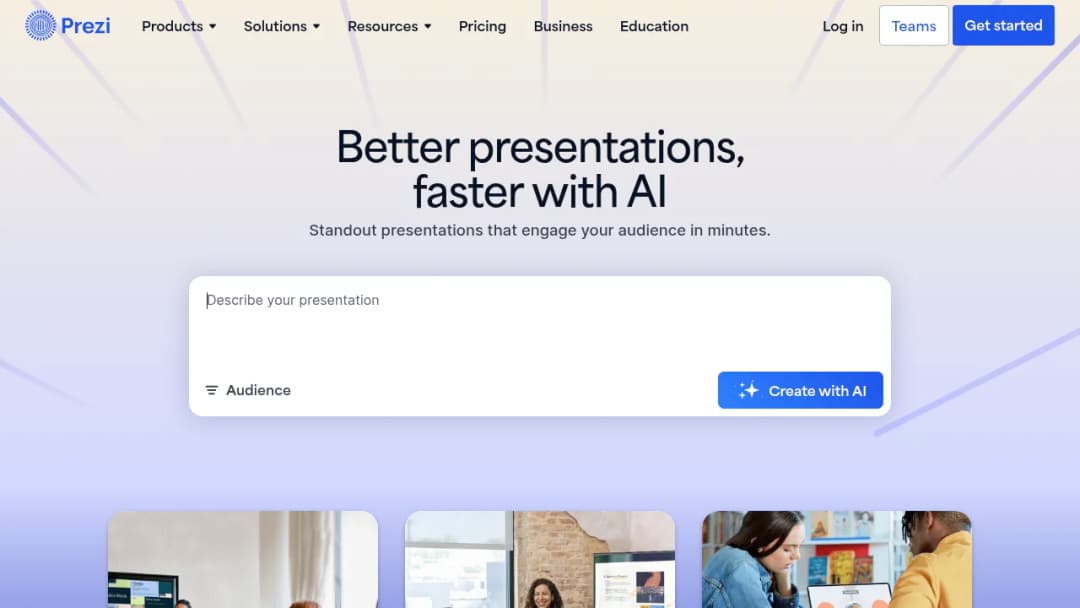 Prezi screenshot