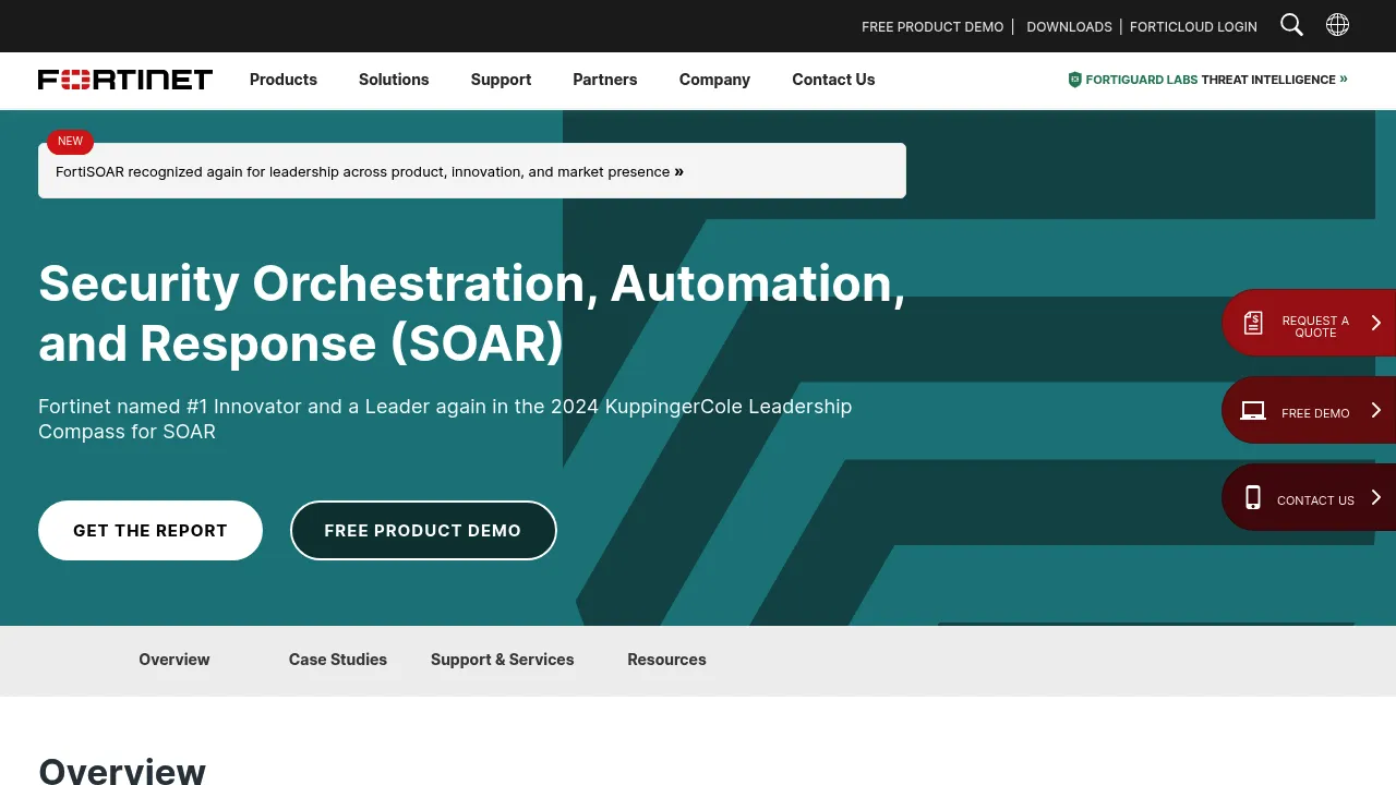 Fortinet SOAR screenshot