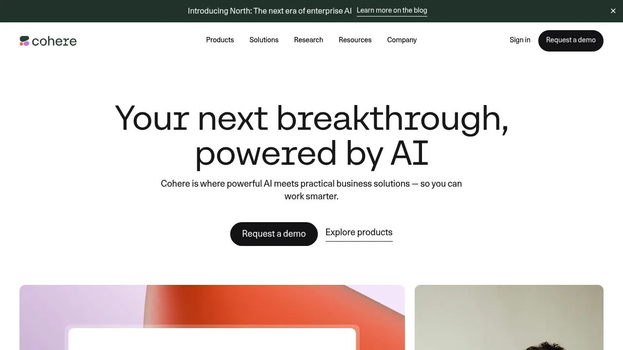 Cohere screenshot