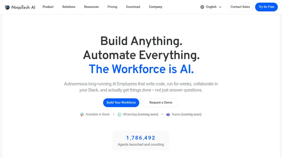 NinjaTech AI screenshot