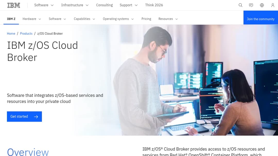 IBM Zos Cloud Broker screenshot