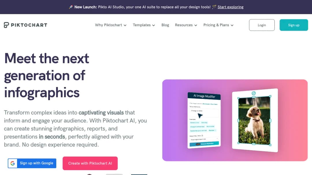 Piktochart screenshot