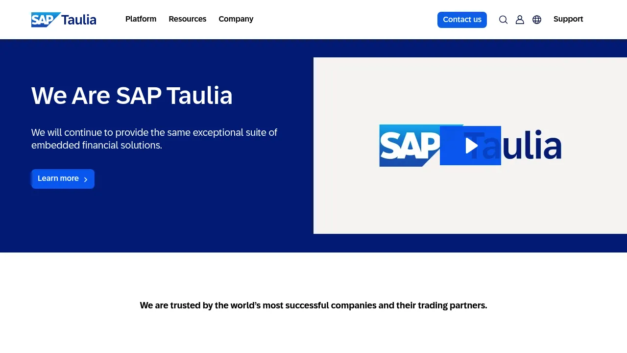 SAP Taulia screenshot