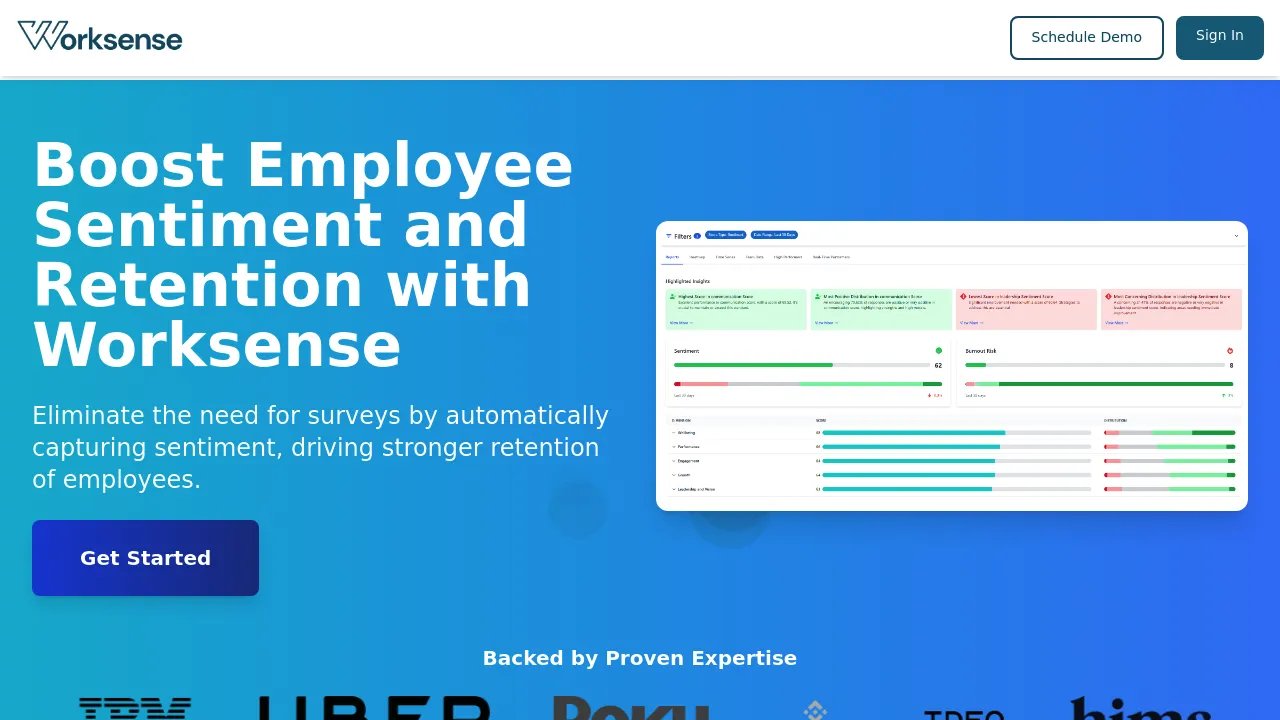 Worksense screenshot