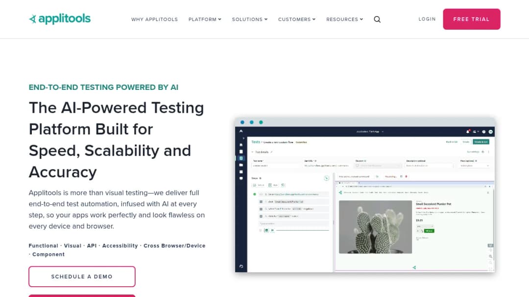 Applitools screenshot