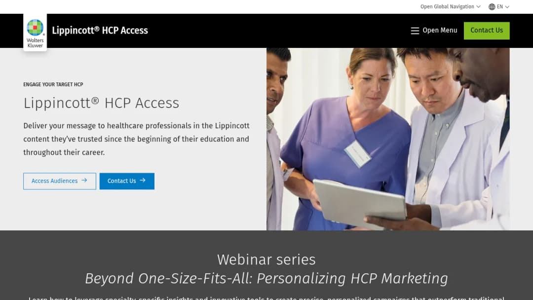 Wolters Kluwer Lippincott® HCP Access screenshot