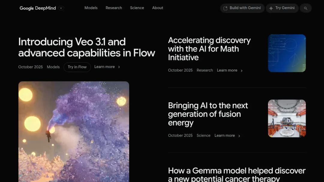 Google DeepMind screenshot
