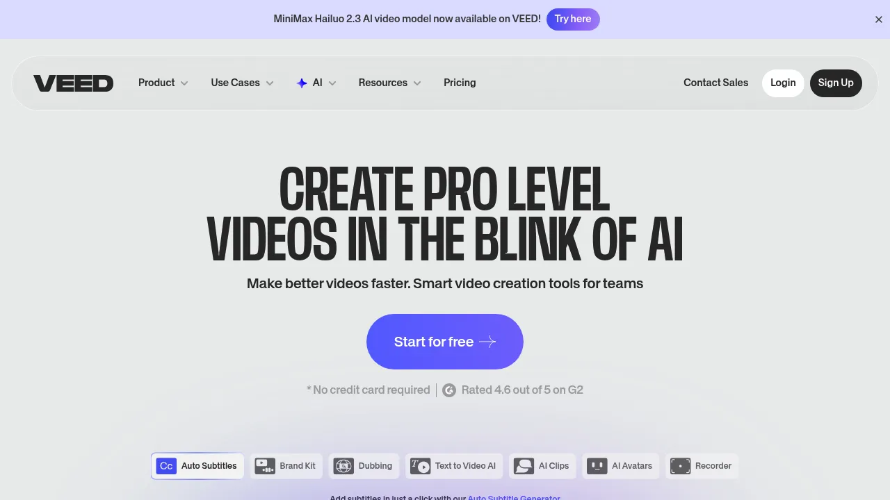 Veed screenshot