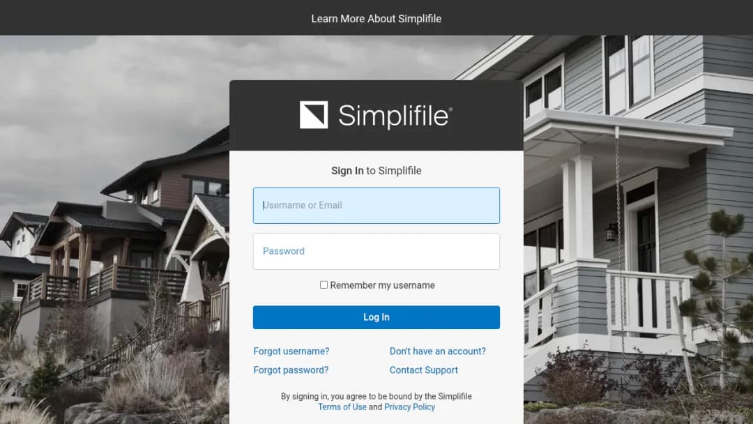 Simplifile screenshot