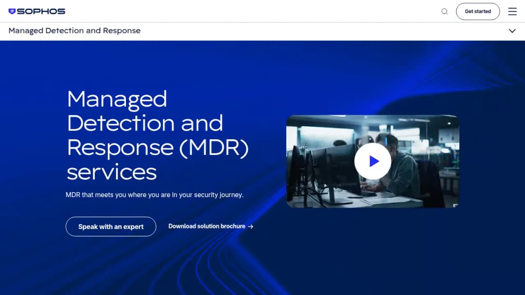 Sophos MDR screenshot
