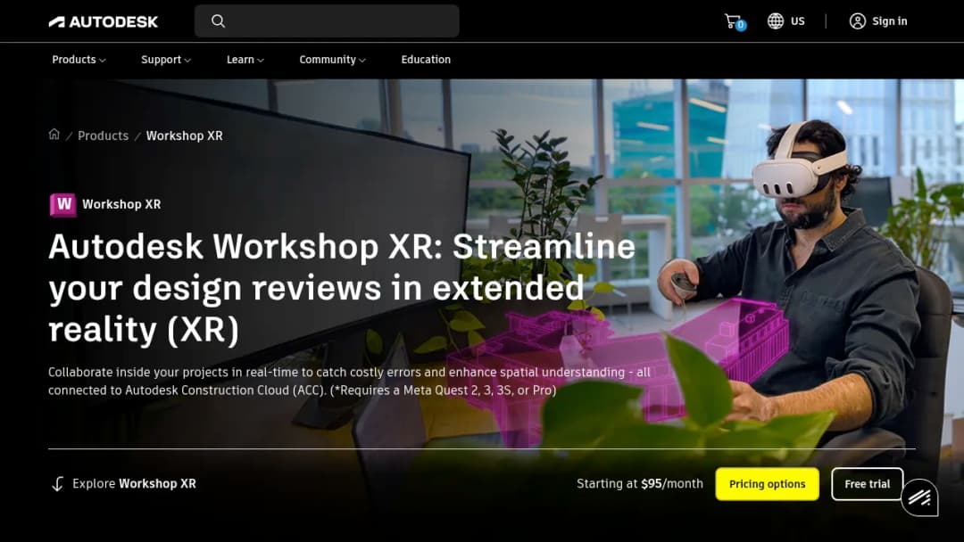 Autodesk Workshop XR screenshot