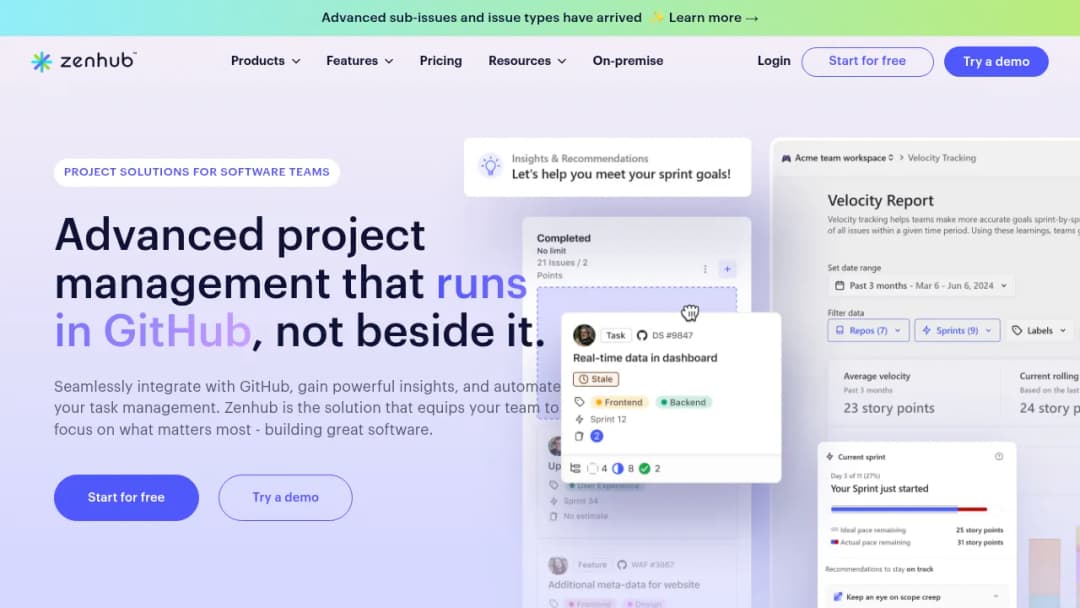 ZenHub screenshot
