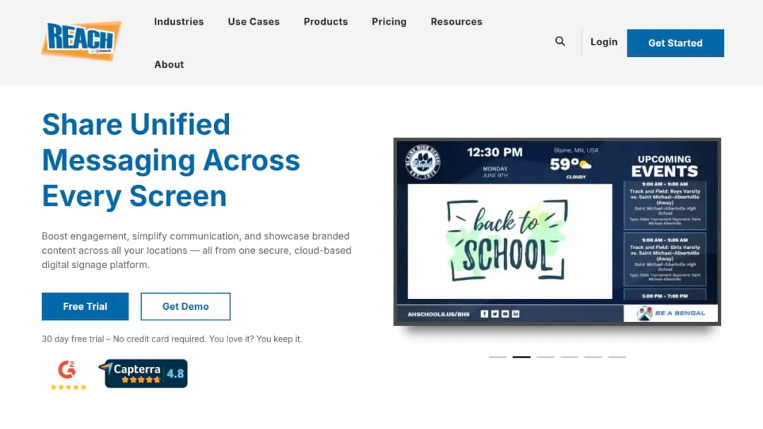 REACH Media Network screenshot