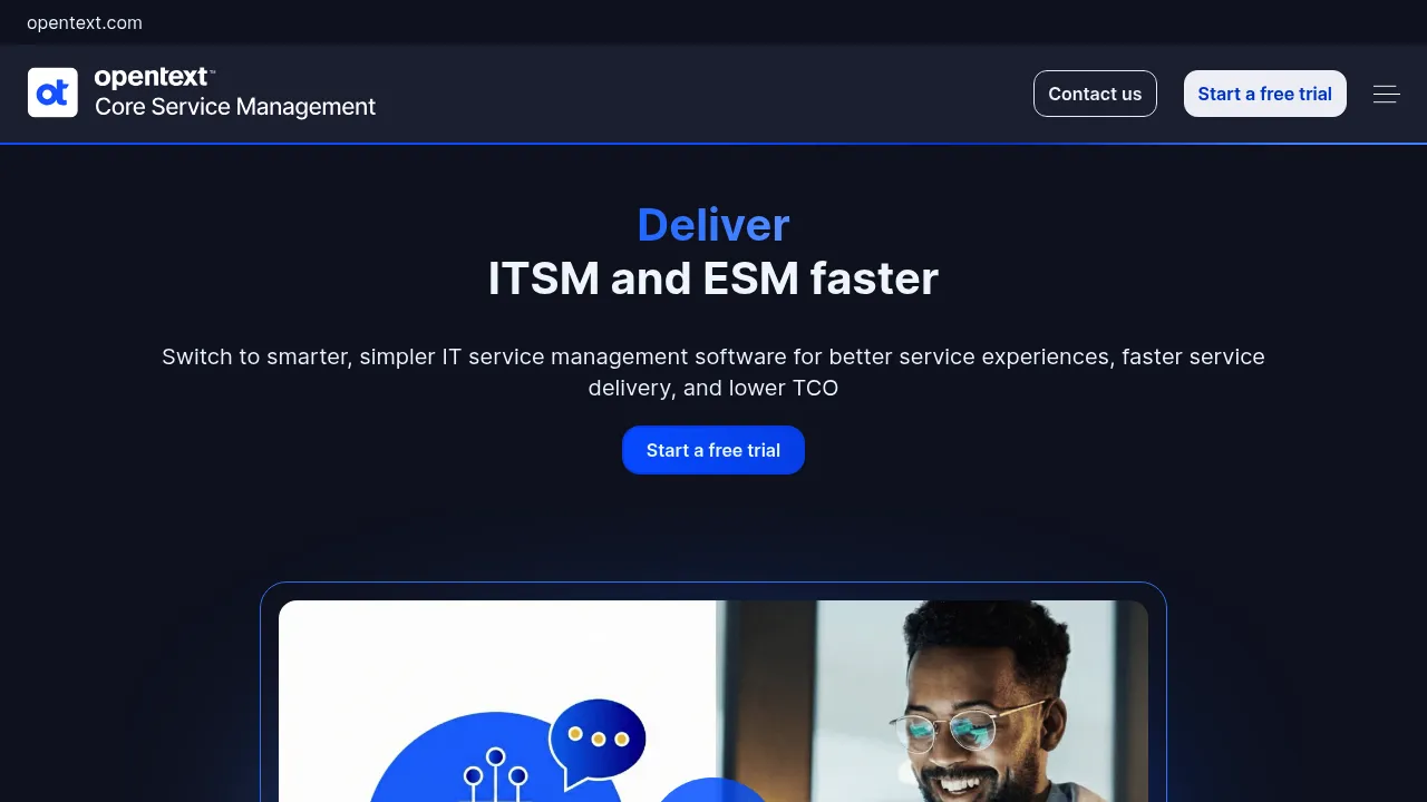 OpenText Service Management screenshot