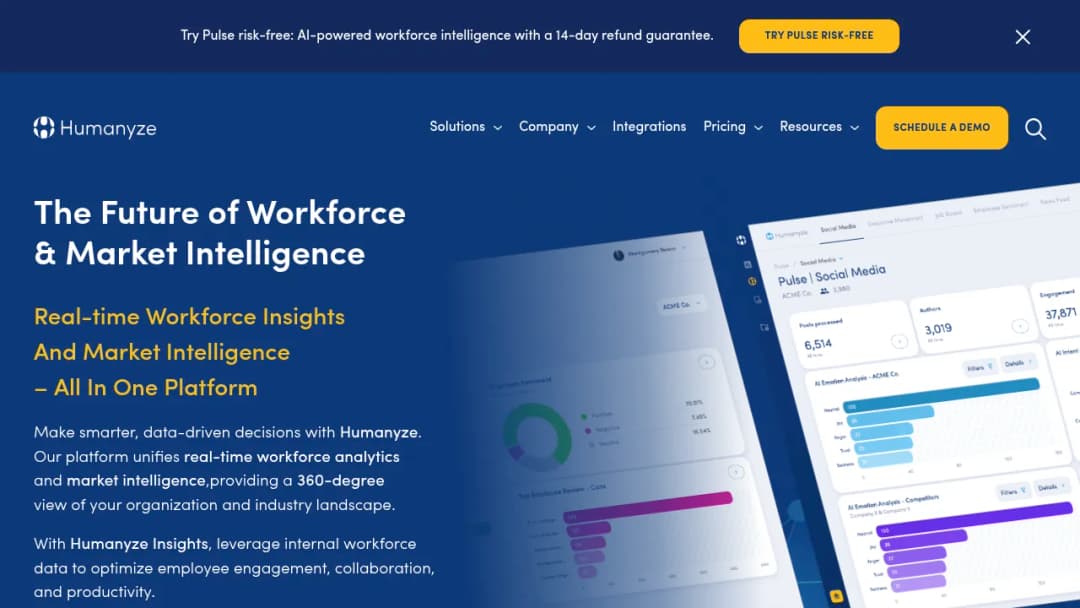 Humanyze screenshot