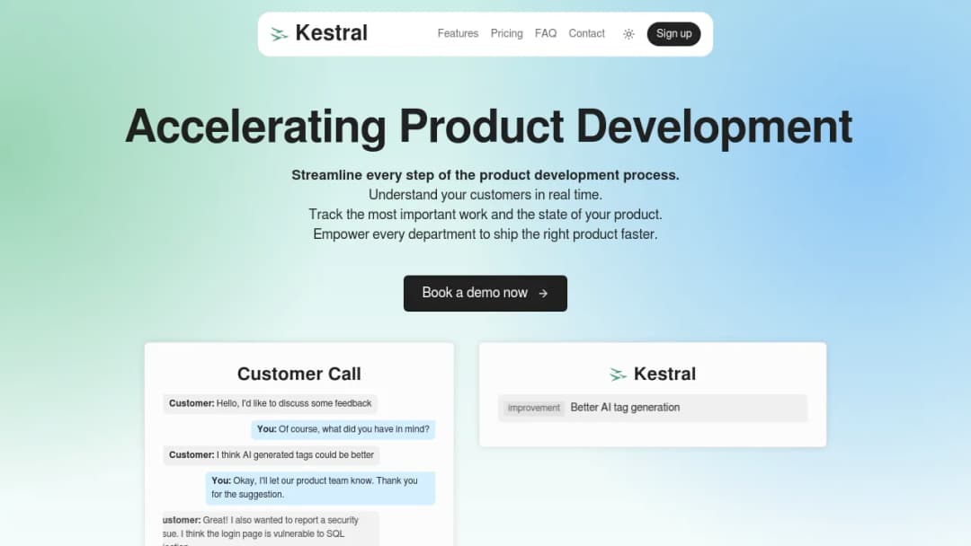 Kestral screenshot