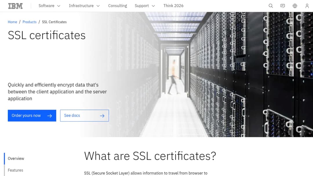 IBM SSL Certificates screenshot