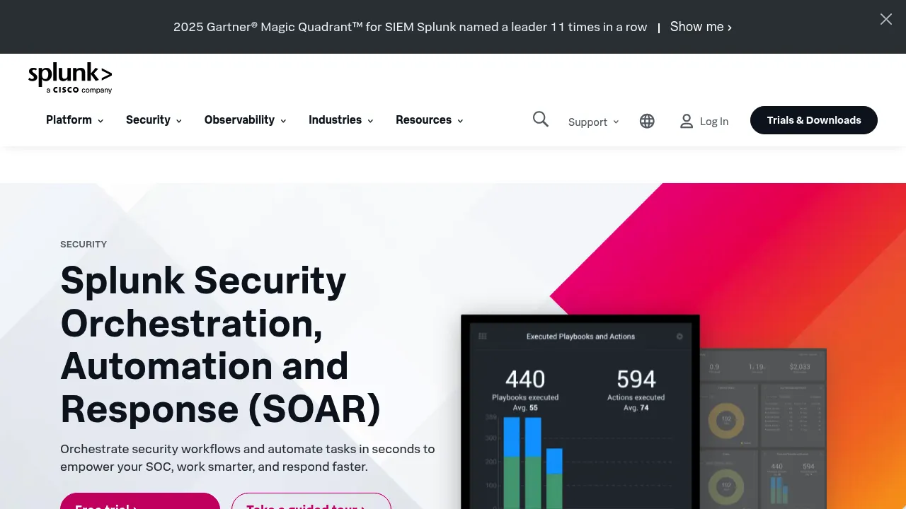 Splunk SOAR screenshot