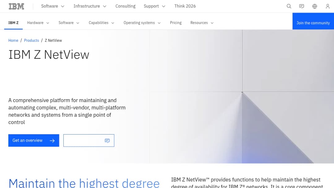 IBM Z Netview screenshot