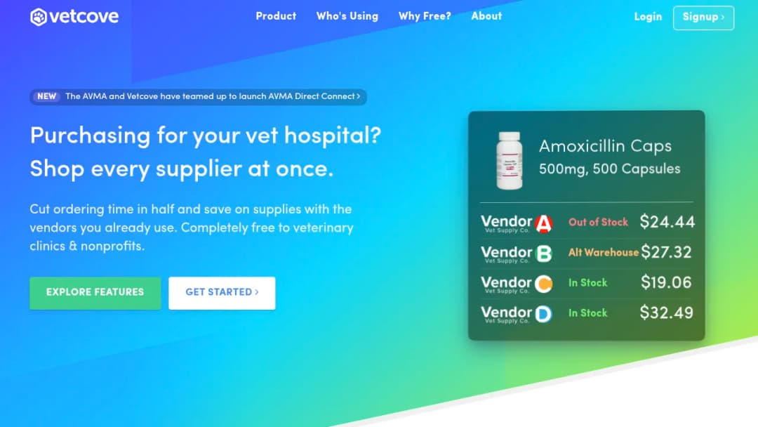 Vetcove screenshot