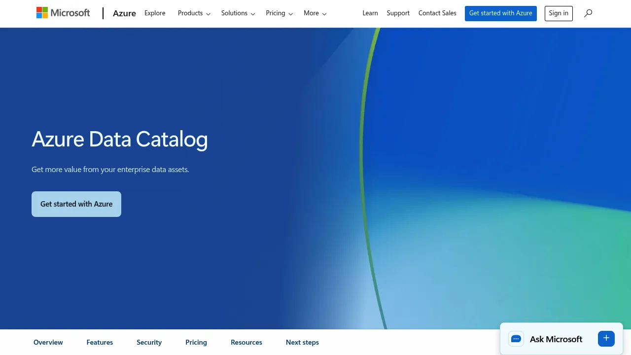 Data Catalog screenshot
