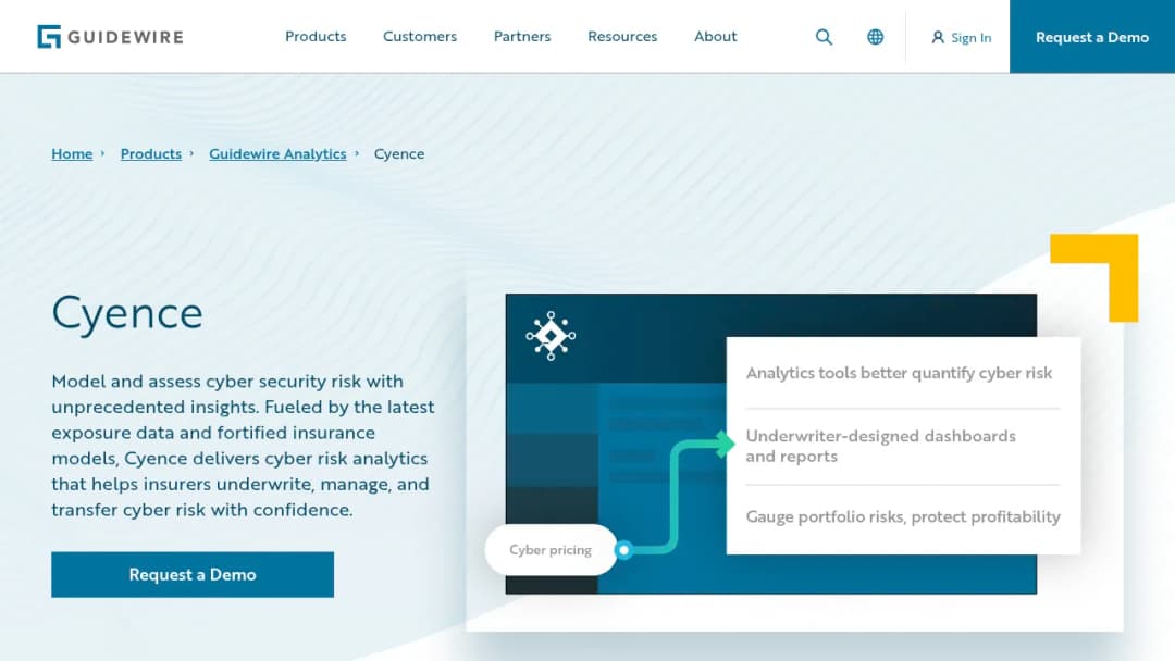 Guidewire Cyence screenshot