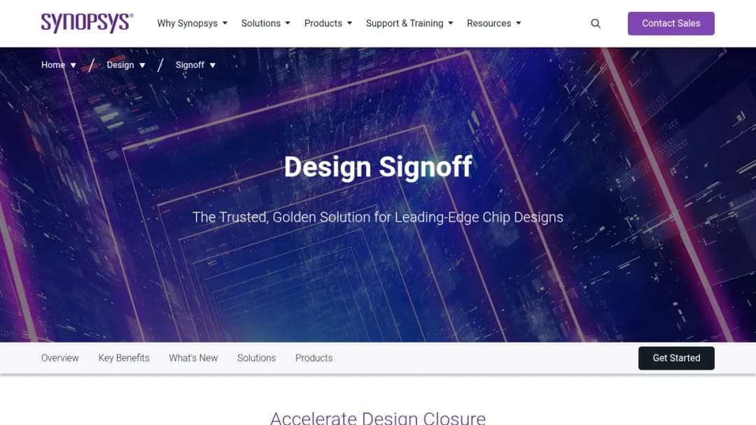 Synopsys Signoff screenshot