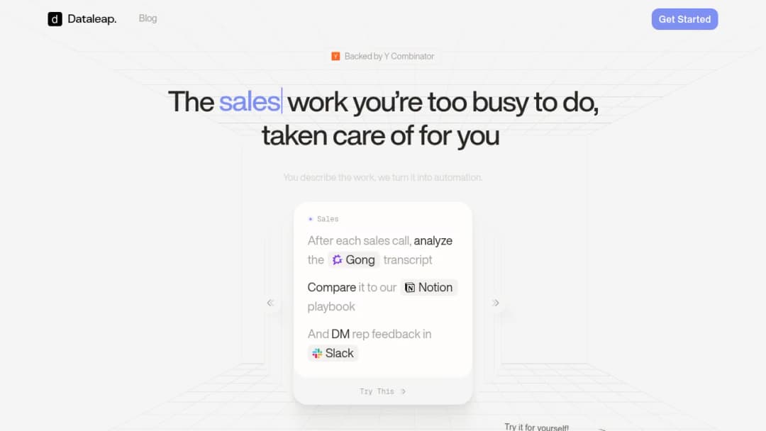 Dataleap screenshot